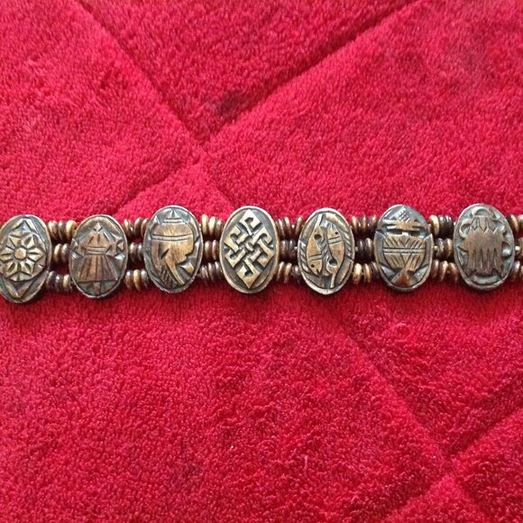 Vintage Lot of 14 Assorted Chain, Link, Beaded Bracelets - Picture 9 of 10